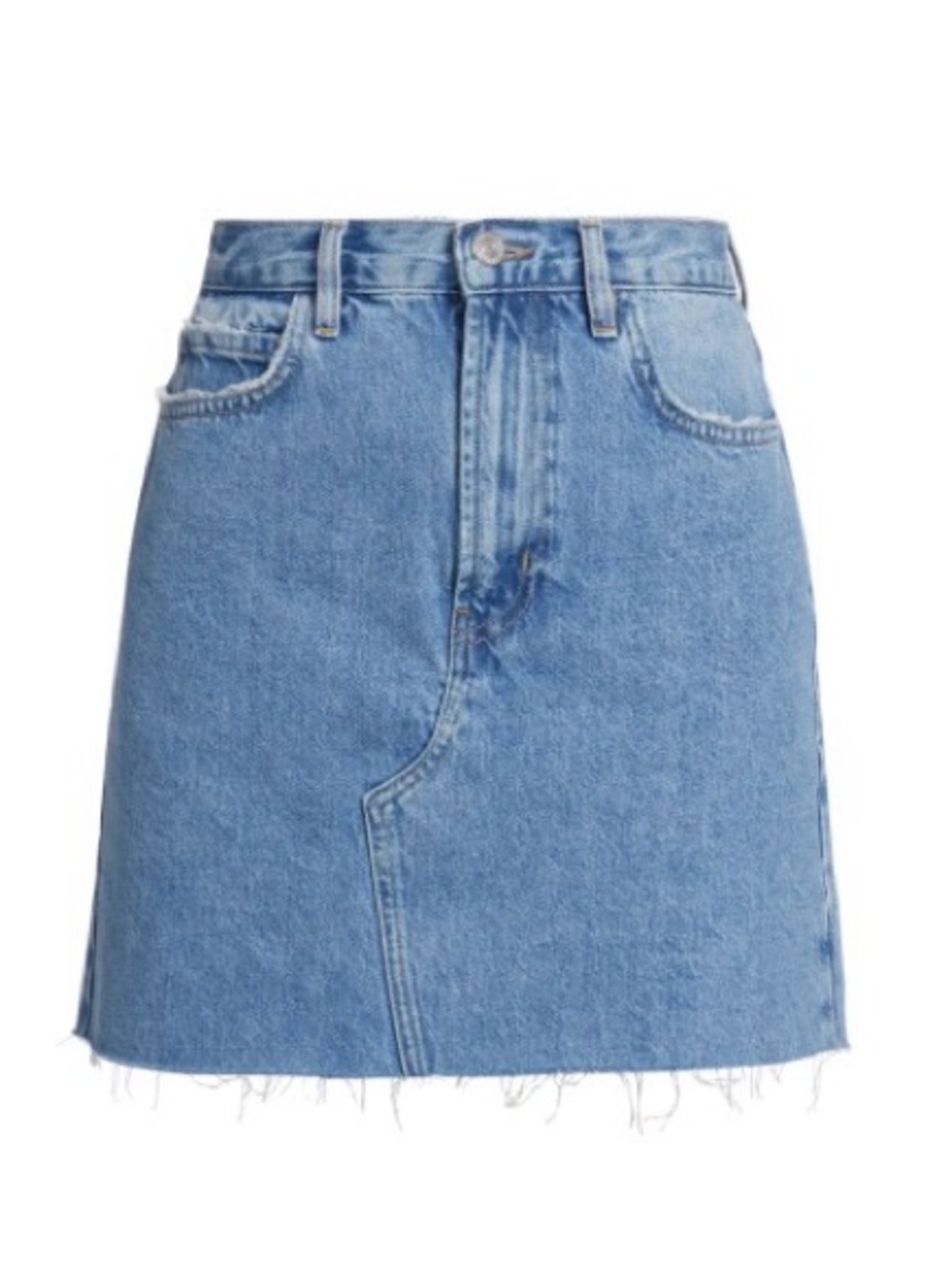 Frame le high n dry denim skirt
